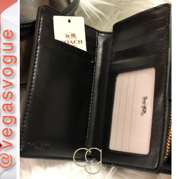 COACH Sig Mini Sage Crossbody & Sig PVC Wallet Med - Picture 6 of 8